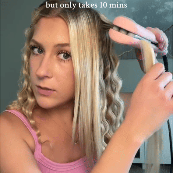 🎪🔥🔥🔥Final 6 Hours: 60% OFF Compact Hair Waver Crimper ❤️