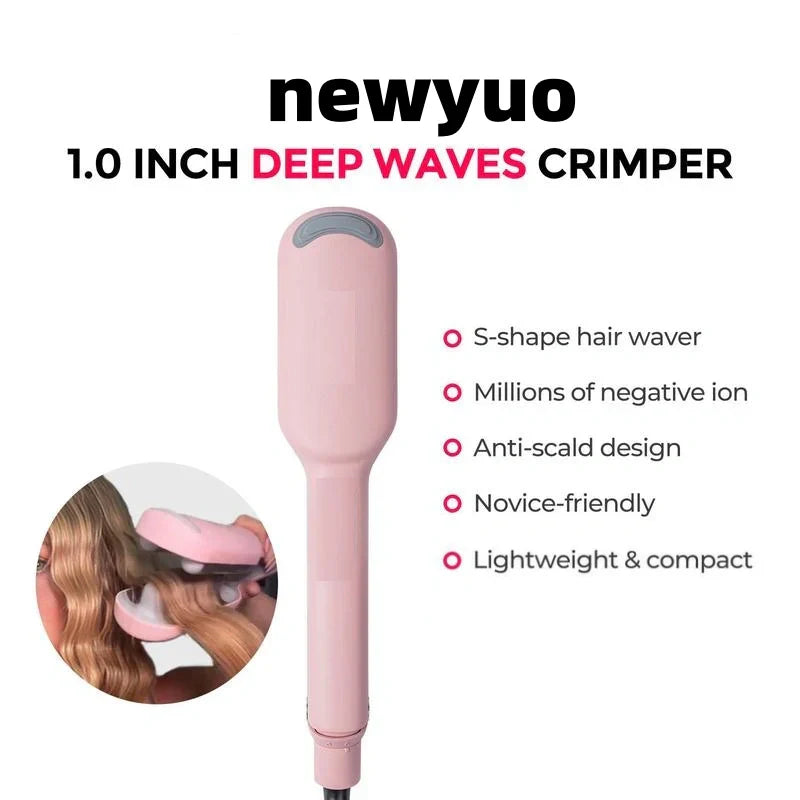 🎪🔥🔥🔥Final 6 Hours: 60% OFF Compact Hair Waver Crimper ❤️