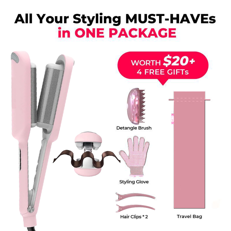 🎪🔥🔥🔥Final 6 Hours: 60% OFF Compact Hair Waver Crimper ❤️